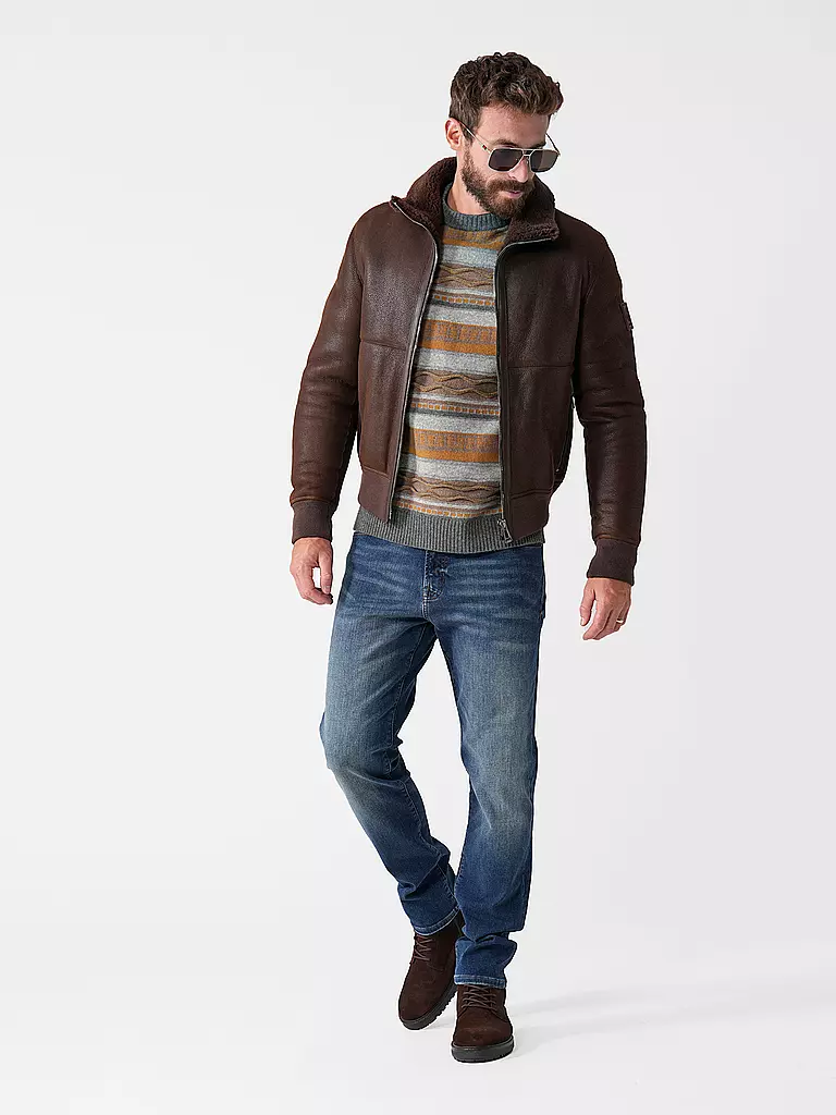 BELSTAFF | Chaqueta de cuero TRACE | Marrón