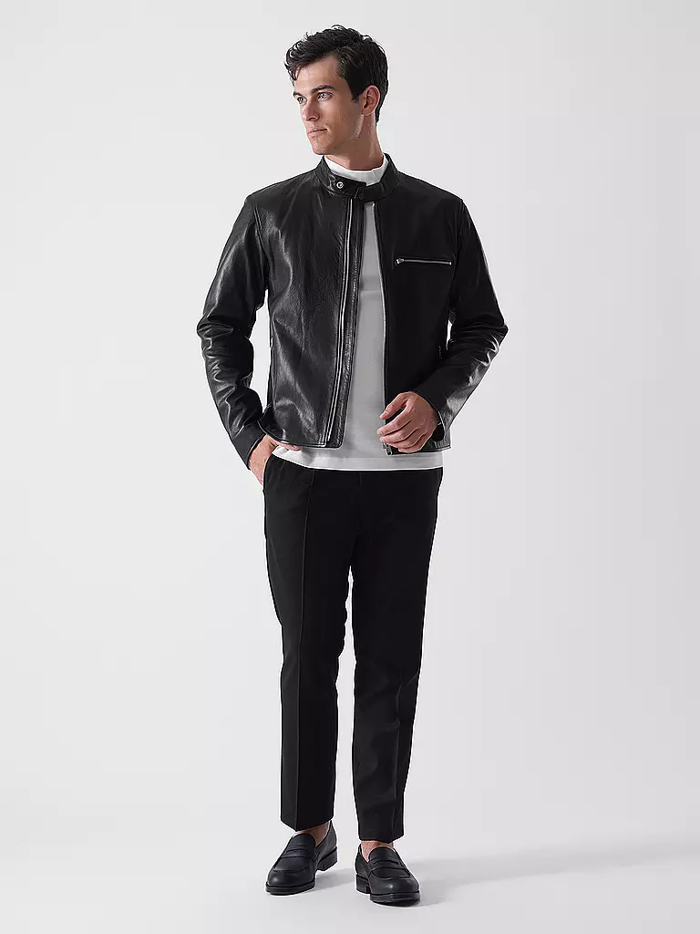 BELSTAFF | Chaqueta de cuero TRACK | Negro