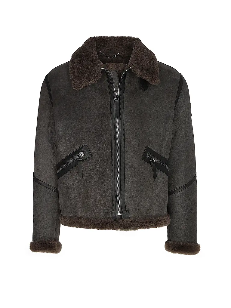 BELSTAFF | Chaqueta de cuero WINTERBROOK | Gris