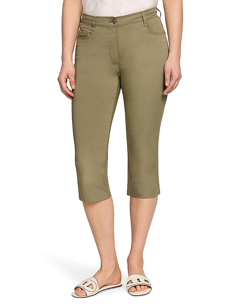 Pantalón 3/4 Slim Fit oliva 48