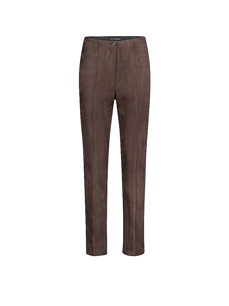 Betty Barclay Pantalón efecto piel 7/8 marrón