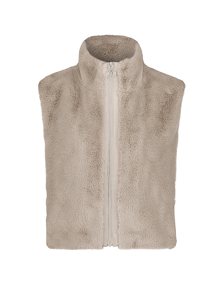 Betty Barclay Chaleco de piel sintética beige