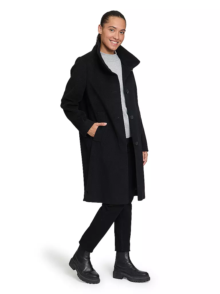 BETTY BARCLAY | Abrigo de lana | Negro
