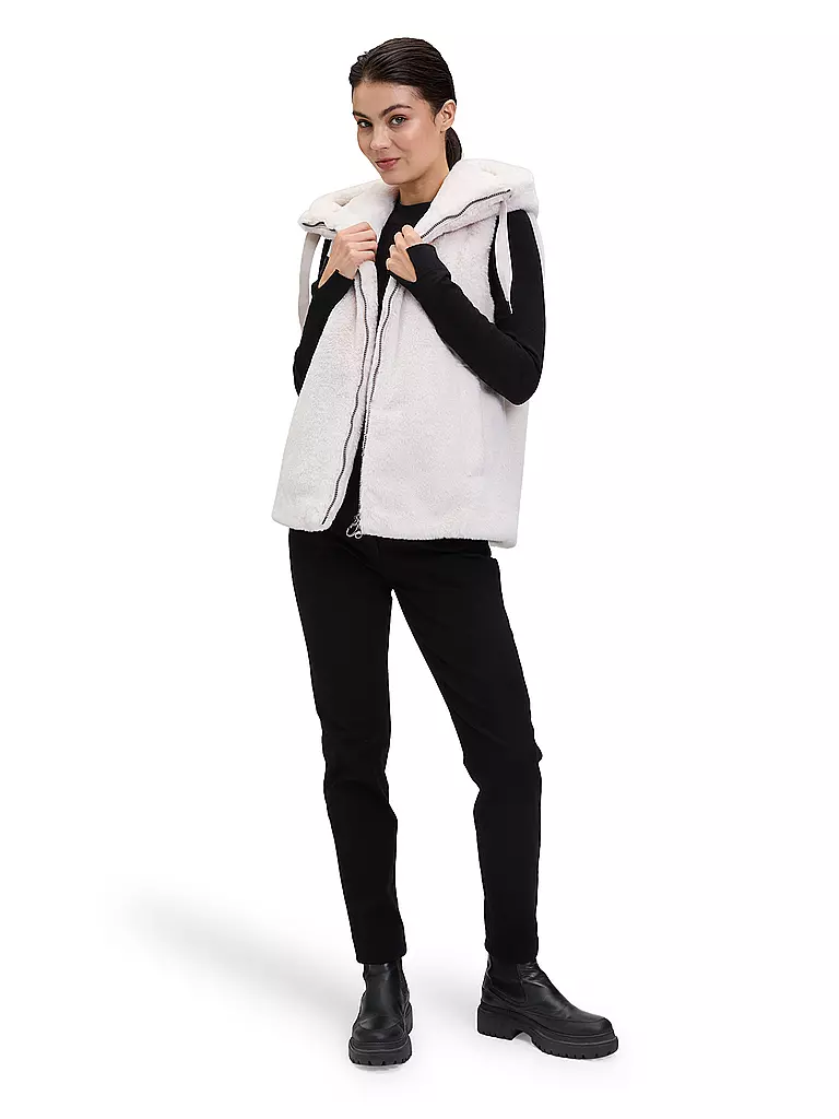 BETTY BARCLAY | Chaleco con aspecto de piel | Crema