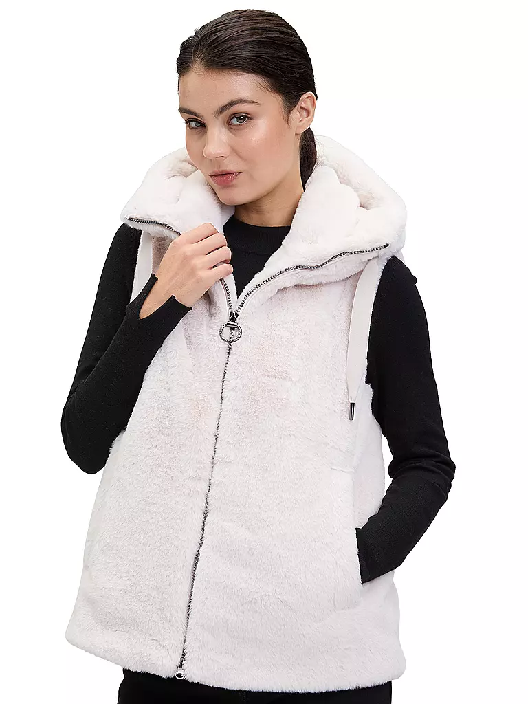 BETTY BARCLAY | Chaleco con aspecto de piel | 