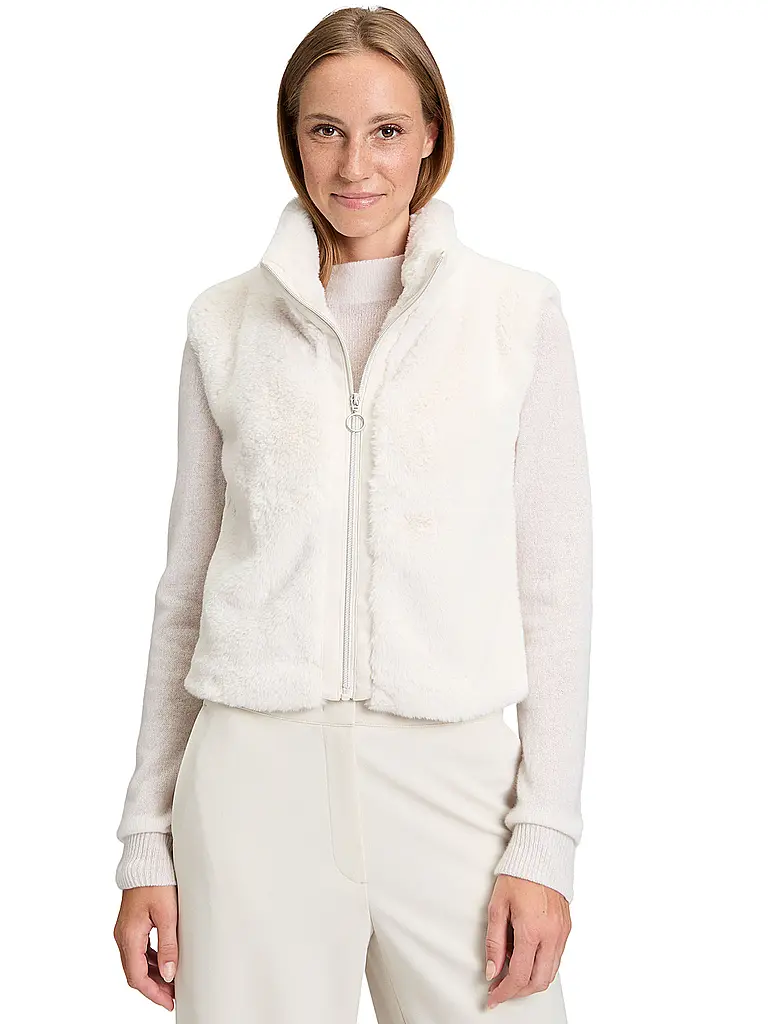 BETTY BARCLAY | Chaleco con aspecto de piel | 