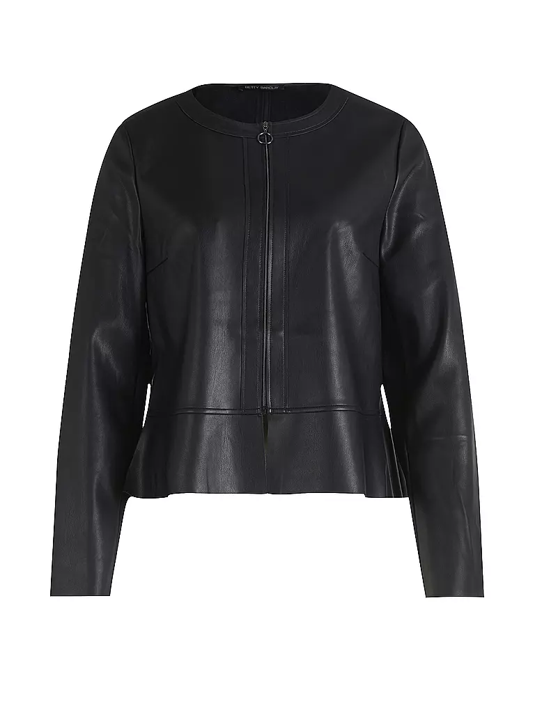 BETTY BARCLAY | Chaqueta con aspecto de cuero | Negro