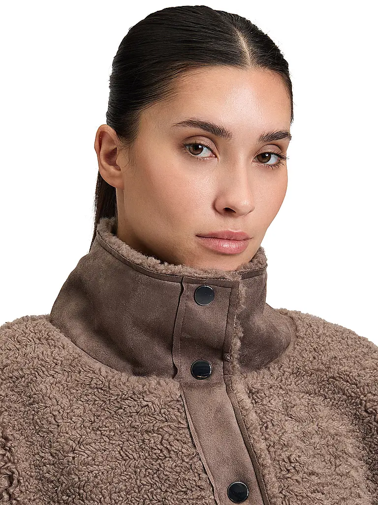 BETTY BARCLAY | Chaqueta con aspecto de piel | Marrón