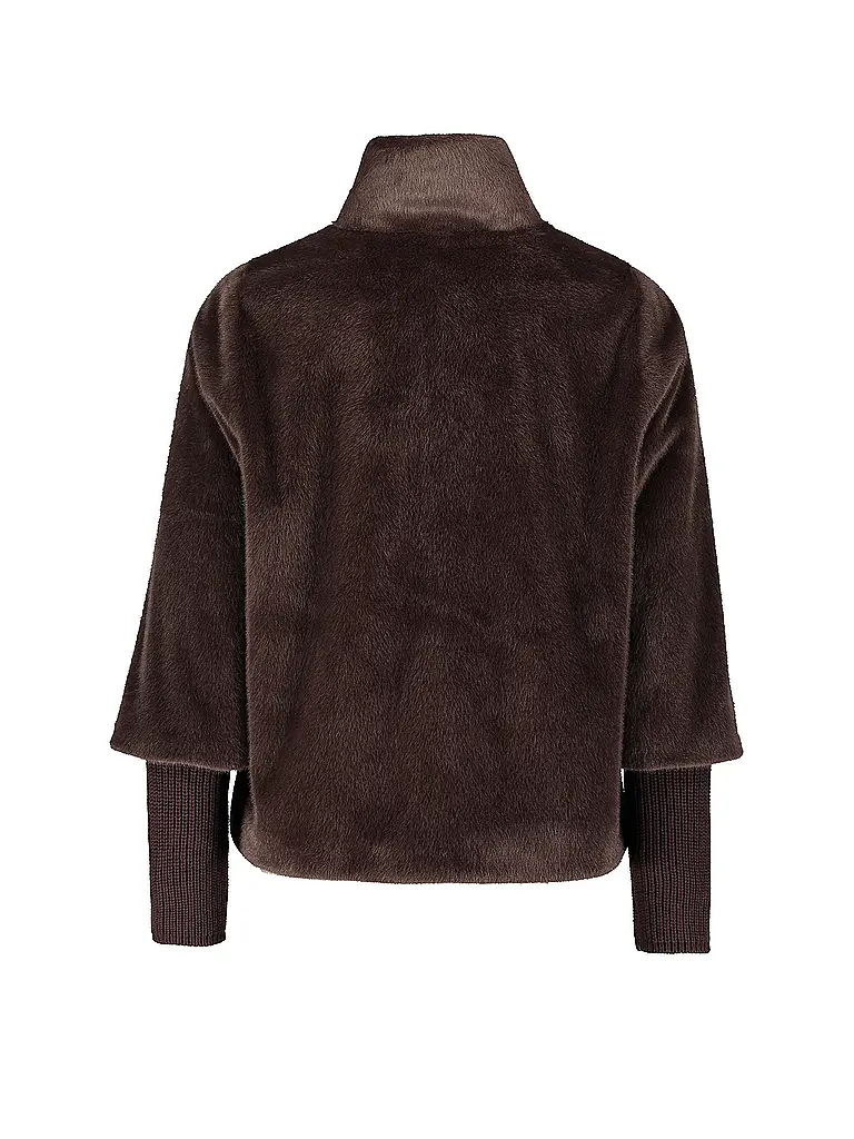 BETTY BARCLAY | Chaqueta de aspecto de piel | Marrón