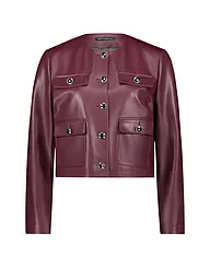 BETTY BARCLAY | Chaqueta de imitación de cuero | Rojo oscuro