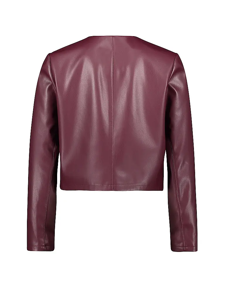 BETTY BARCLAY | Chaqueta de imitación de cuero | Rojo oscuro
