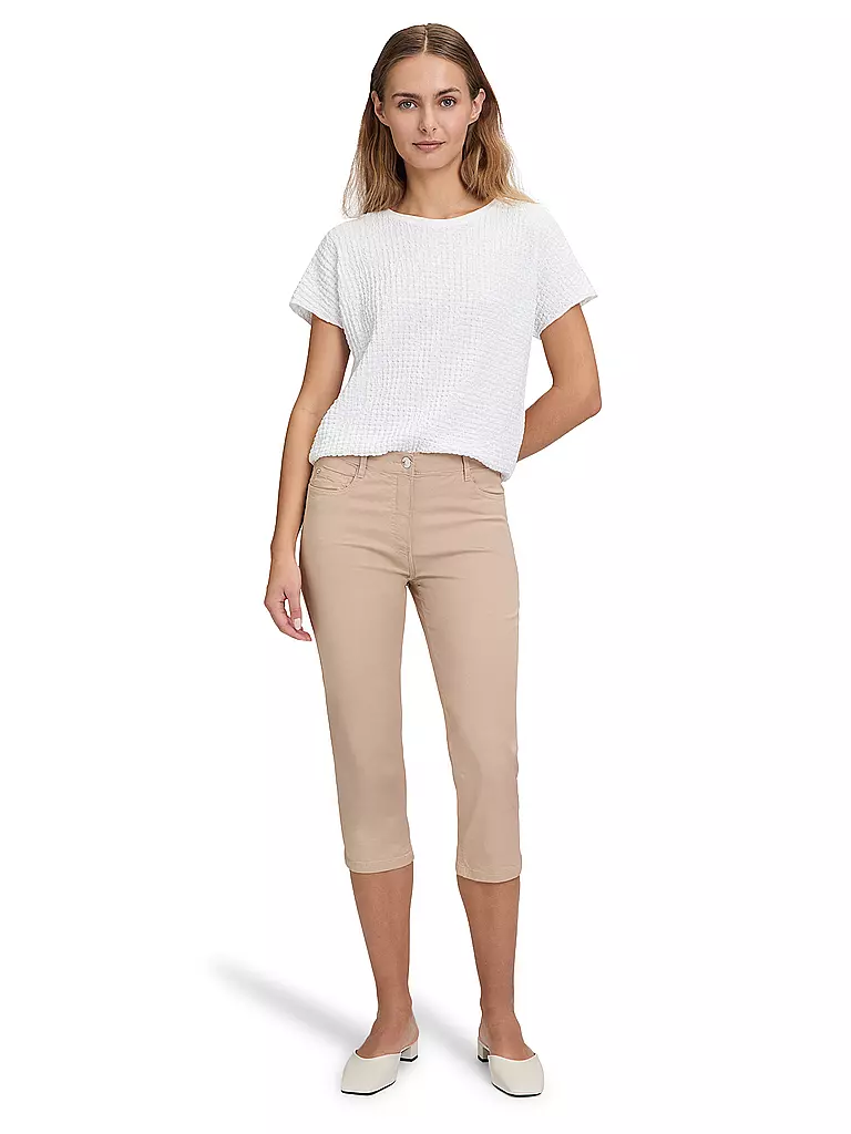 BETTY BARCLAY | Hose Slim Fit 3/4  | Beige