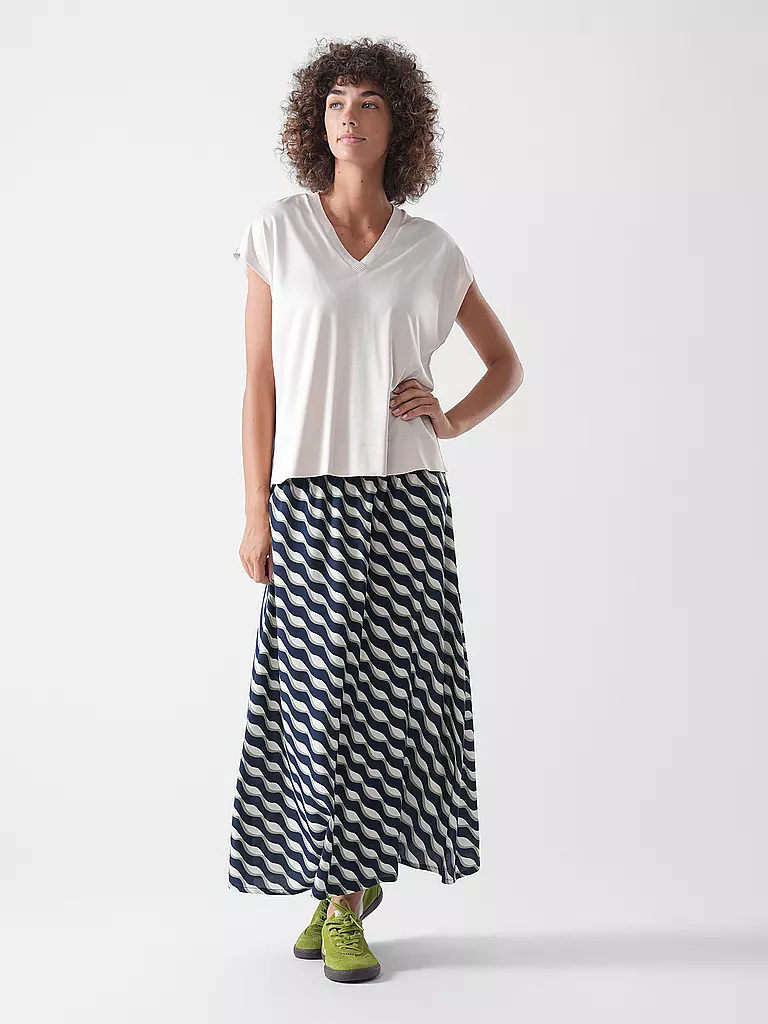 BETTY BARCLAY | Midi falda | Azul oscuro