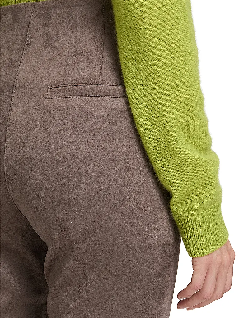 BETTY BARCLAY | Pantalón de imitación de cuero 7/8 Slim Fit | 