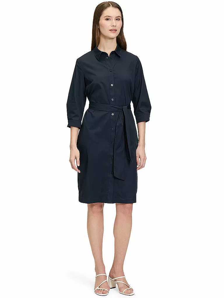 BETTY BARCLAY | Vestido camisero | Azul oscuro