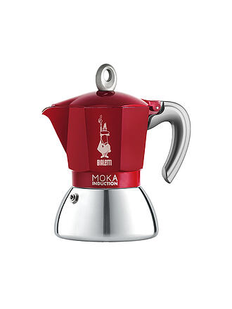 BIALETTI | Cafetera espresso Moka Induction 4 tazas Alu/Rojo