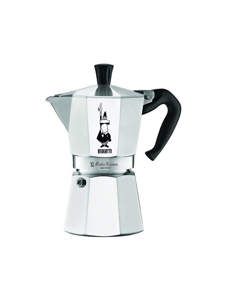 Cafetera espresso Moka 3 tazas plata