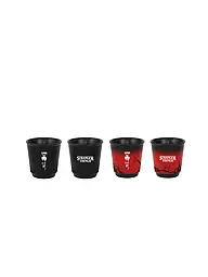BIALETTI | Juego de 4 tazas TRANGER THINGS | Negro