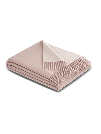 BIEDERLACK | Manta Plaid CASHMERE 130x170cm Rosa / Crudo