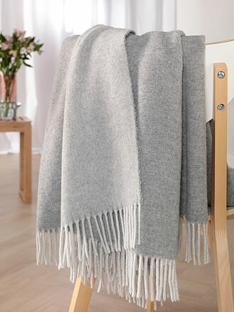 BIEDERLACK | Tagesdecke - Plaid 130x170cm Silver Stone