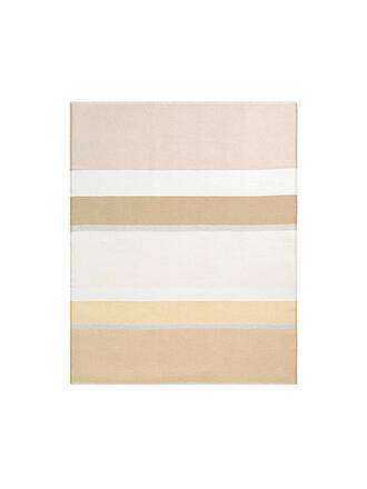 BIEDERLACK | Tagesdecke - Plaid 130x170cm WHITE SANDSATION Sand Stripe