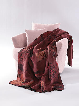 BIEDERLACK | Manta para el hogar - Plaid 150x200cm RUBY PASSION Velvet Bloom