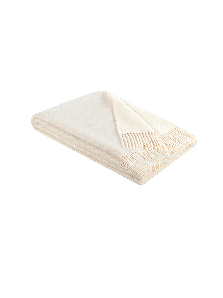 BIEDERLACK Plaid de cachemira 130x170cm Marmor Stone crema