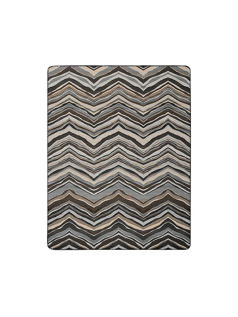 BIEDERLACK | Manta - Plaid 150x200cm SIMPLY ELEGANT Wild Lines | Marrón