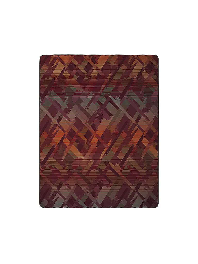 BIEDERLACK | Manta para el hogar - Plaid 150x200cm RUBY PASSION Garnet Glow | Rojo oscuro