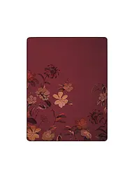 BIEDERLACK | Manta para el hogar - Plaid 150x200cm RUBY PASSION Velvet Bloom | Rojo oscuro
