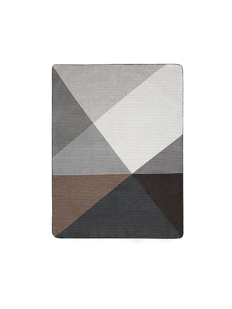 BIEDERLACK | Manta para el hogar - Plaid 150x200cm SIMPLY ELEGANT Feel Graphite | Marrón