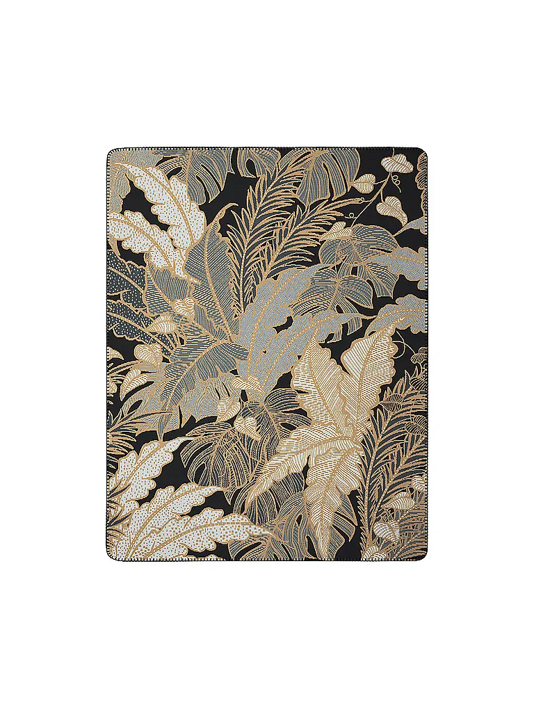 BIEDERLACK | Manta para el hogar - Plaid 150x200cm SIMPLY ELEGANT Leavy Luxe | Marrón claro