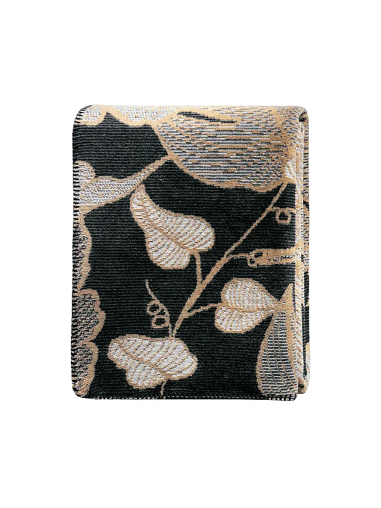 BIEDERLACK | Manta para el hogar - Plaid 150x200cm SIMPLY ELEGANT Leavy Luxe | Marrón claro