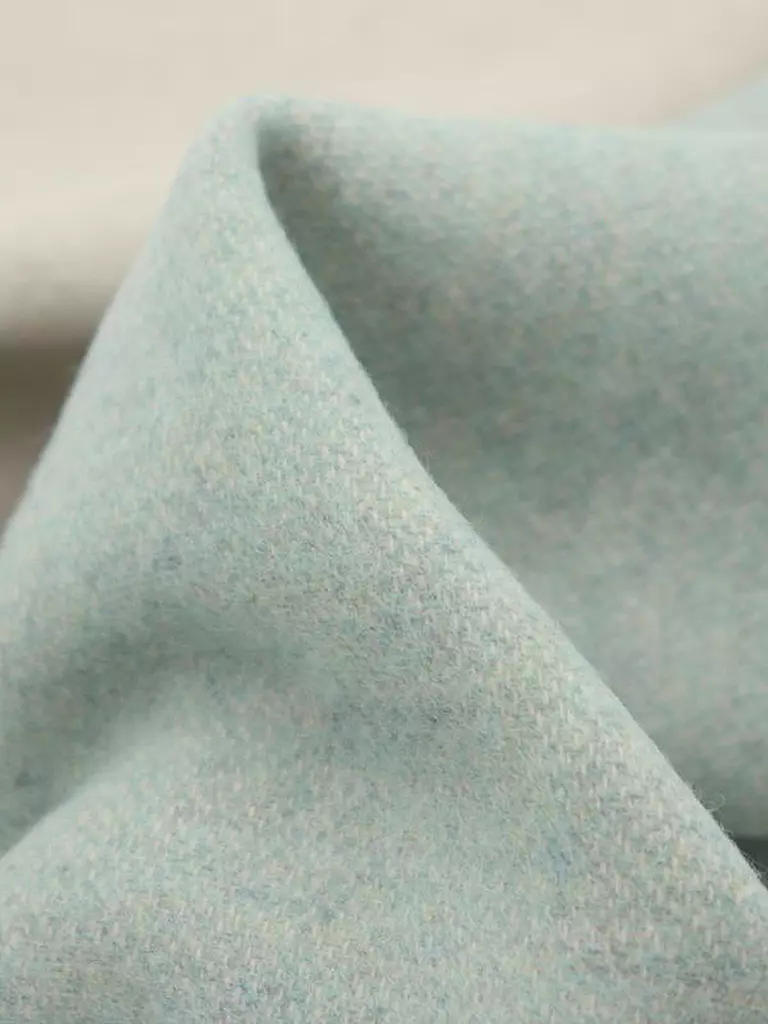 BIEDERLACK | Manta para el hogar Plaid CASHMERE 130x170cm Malva/Crema | Verde claro