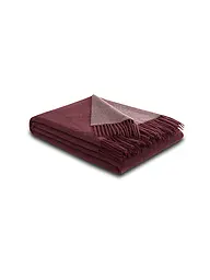 BIEDERLACK | Plaid de cachemira 130x170cm Burdeos Parfait | Rojo oscuro