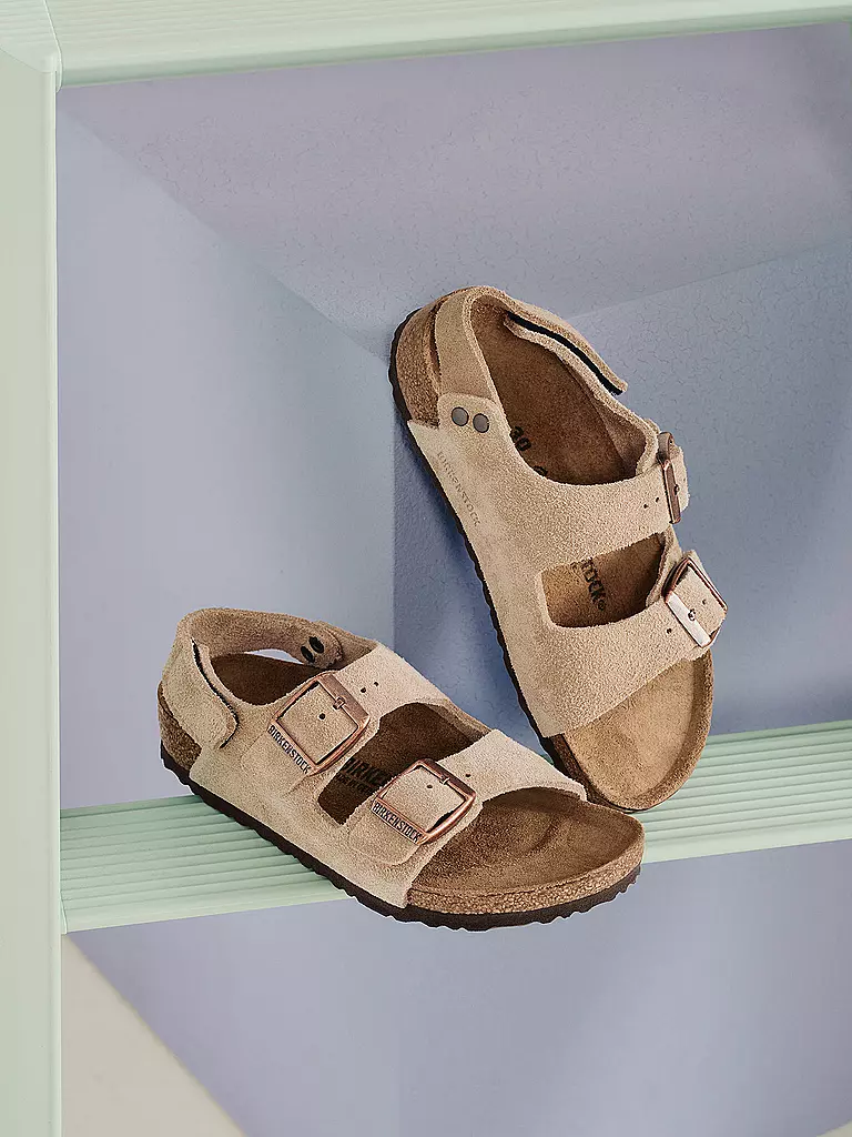 BIRKENSTOCK | Kinder Sandalen MILANO | Marrón claro