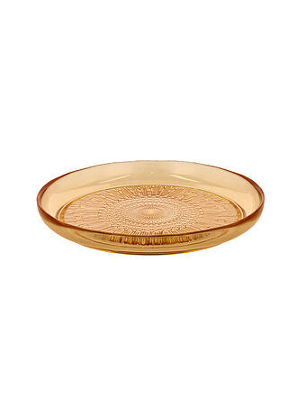 BITZ | Plato de vidrio KUSINTHA 25cm Ámbar