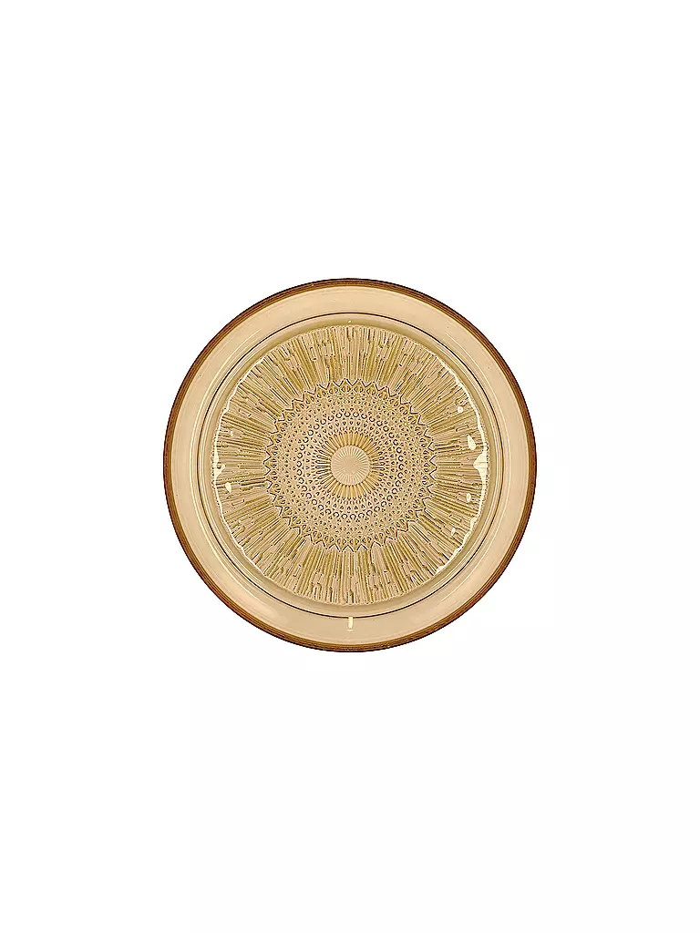 BITZ | Plato de vidrio KUSINTHA 25cm Ámbar | 
