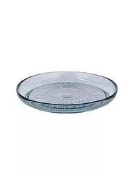 BITZ | Plato de vidrio KUSINTHA 25cm Ámbar | Azul