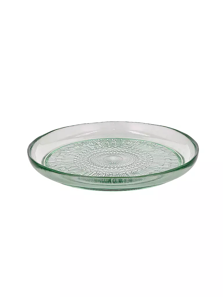 BITZ | Plato de vidrio KUSINTHA 25cm Verde | Verde claro