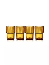 BITZ | Vaso de agua KUSINTHA, juego de 4, 380 ml, azul | Naranja
