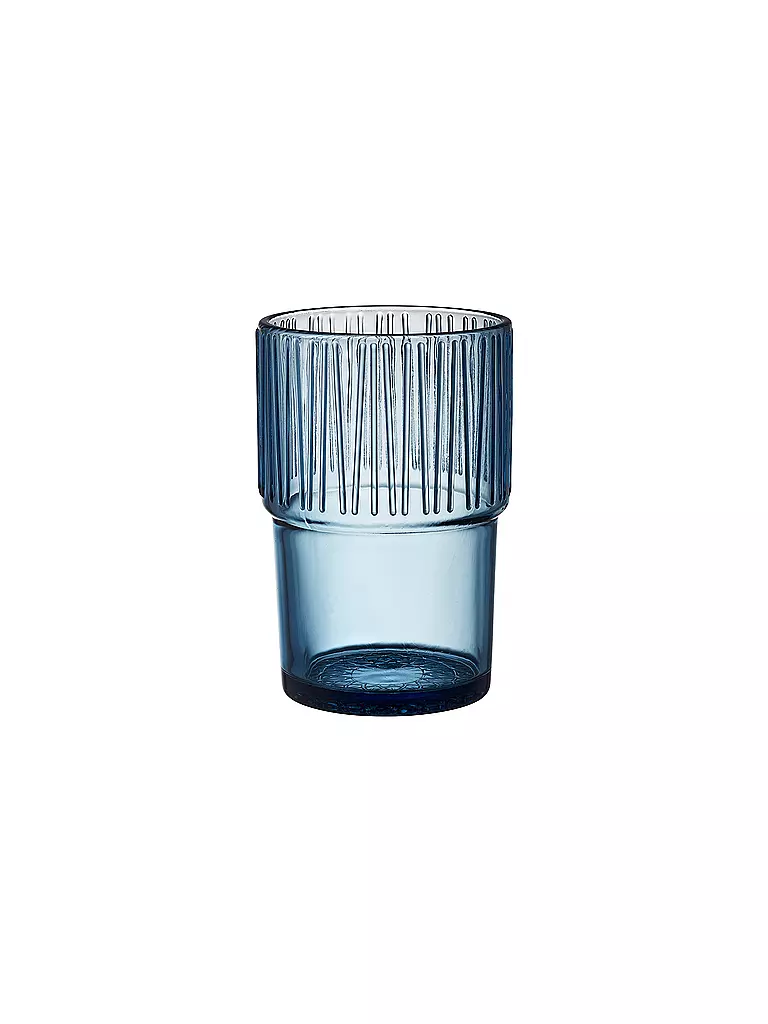 BITZ | Vaso de agua KUSINTHA, juego de 4, 380 ml, azul | 