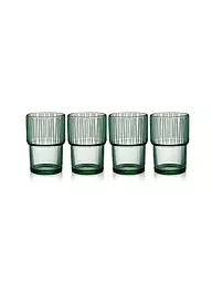 BITZ | Vaso de agua KUSINTHA, juego de 4, 380 ml, azul | Verde claro