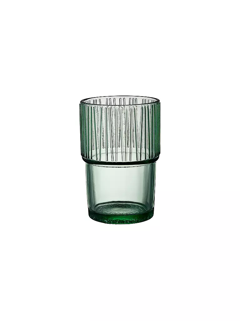 BITZ | Vaso de agua KUSINTHA juego de 4 380ml verde | hellgrün