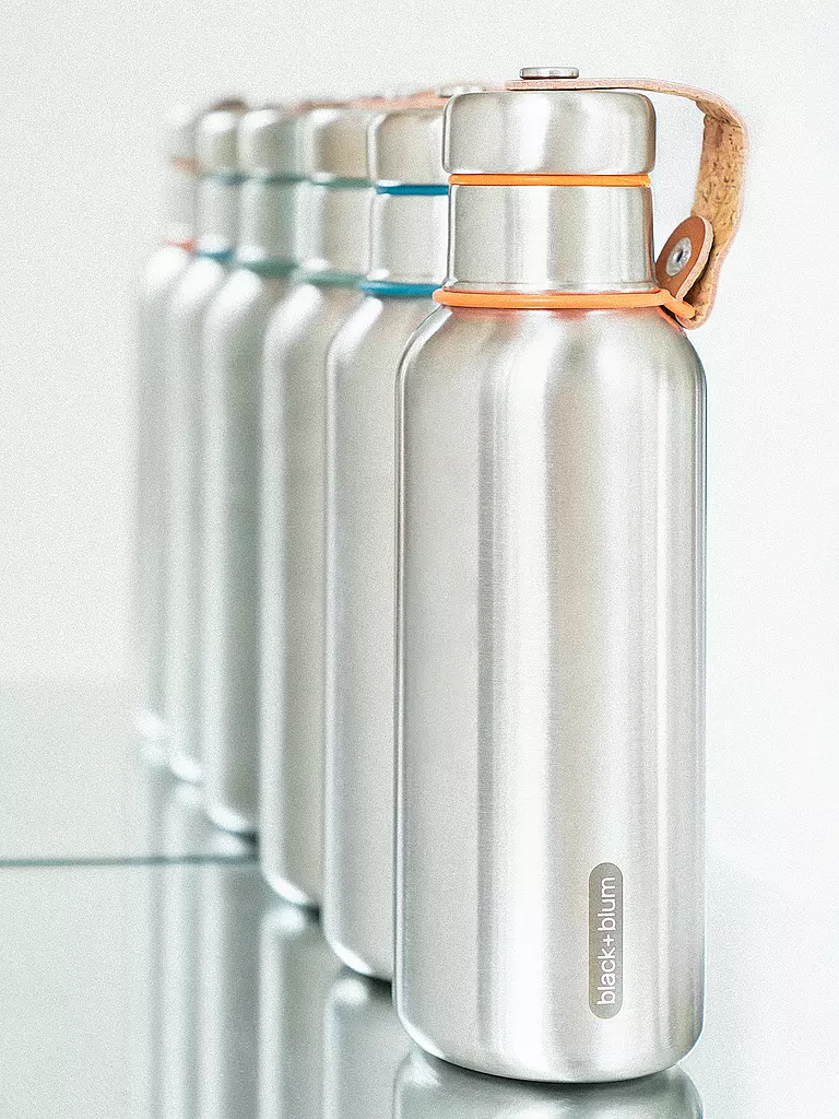 BLACK+BLUM | Botella isotérmica 0,5 l Naranja / Acero inoxidable | Naranja