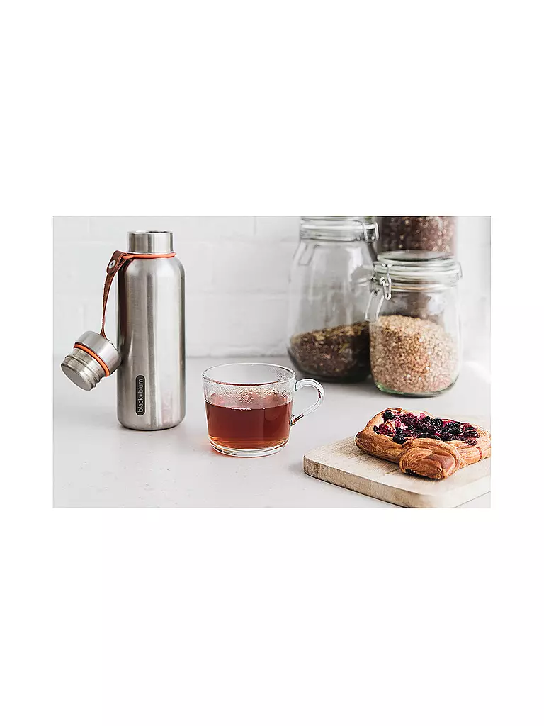 BLACK+BLUM | Botella isotérmica 0,5 l Naranja / Acero inoxidable | 