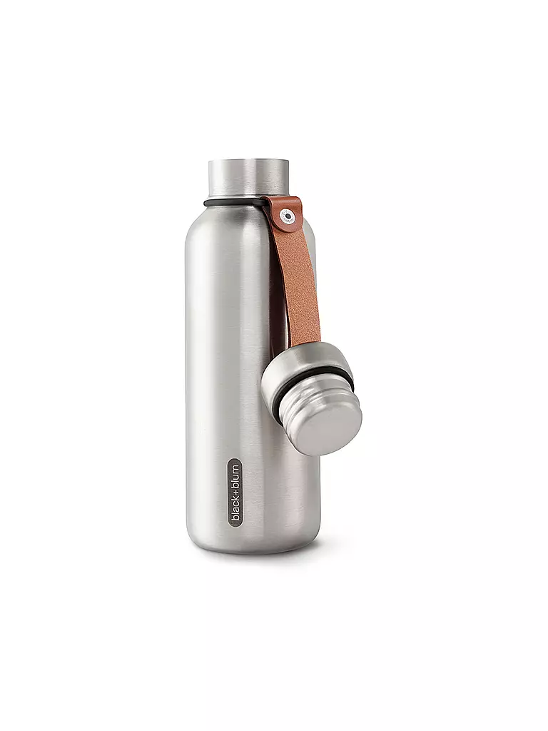BLACK+BLUM | Botella isotérmica de 0,5 l negra/acero inoxidable | Negro