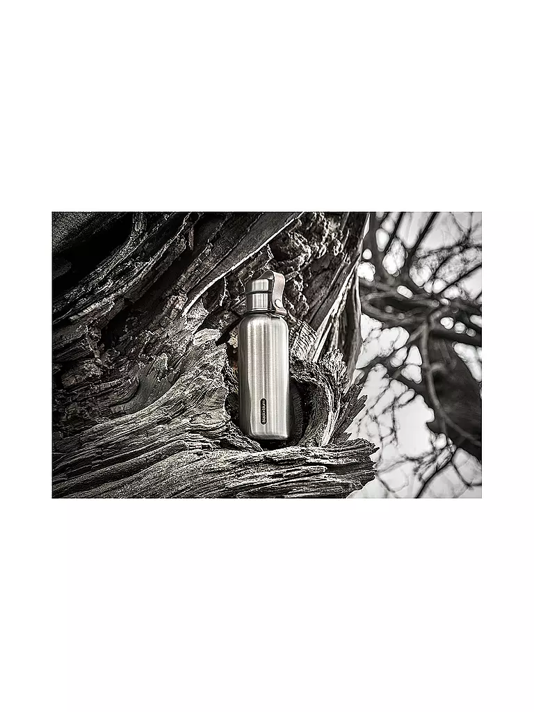 BLACK+BLUM | Botella isotérmica de 0,5 l negra/acero inoxidable |