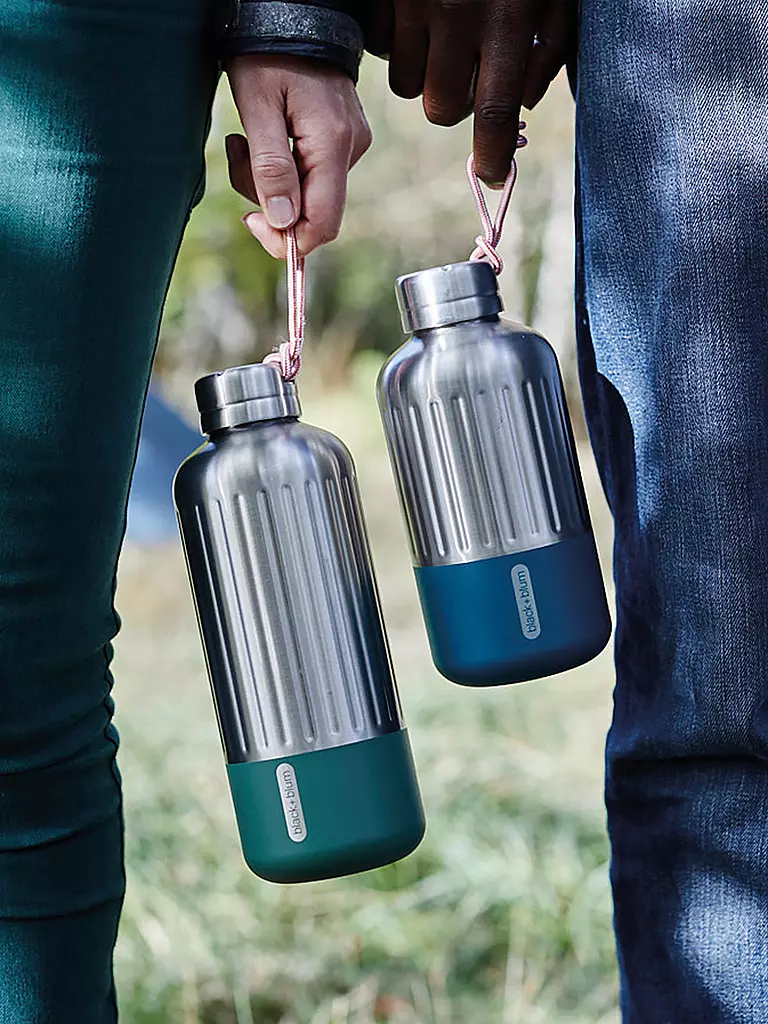 BLACK+BLUM | Botella isotérmica EXPLORER 0,85 l Oliva/Acero inoxidable | Oliva