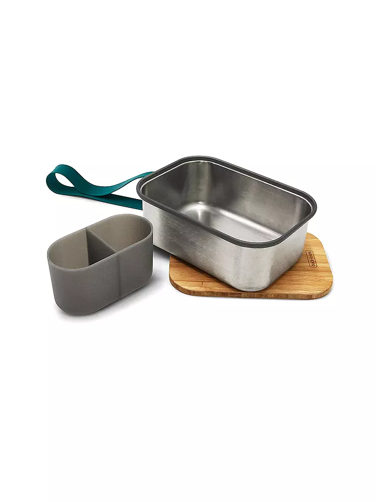 BLACK+BLUM | Fiambrera - Lunchbox grande 19x13,5cm Océano/Acero inoxidable | Azul